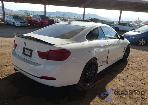 2018 BMW 430I z USA, uszkodzony, nr VIN WBA4W3C51JAC97204